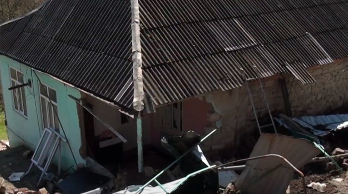 Tovuzda sel suları fəlakətə səbəb oldu - VİDEO