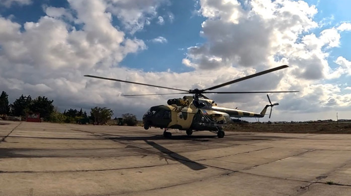 Azərbaycanın hərbi helikopterləri havaya qalxdı - VİDEO 
