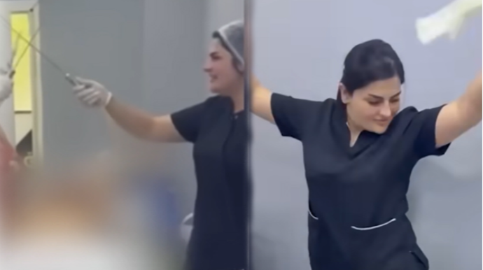 Qalmaqallı həkim yenidən işə başlayıb? - VİDEO