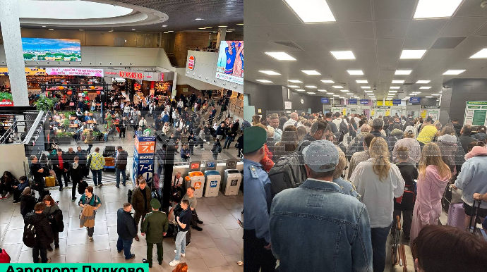 Rusiyanın hava məkanında qarışıqlıq - FOTO - VİDEO