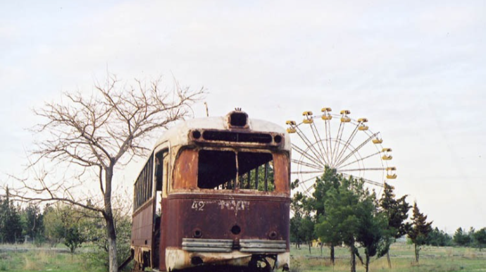 Brejnev dövründə qalan Gəncə tramvayı    - FOTO