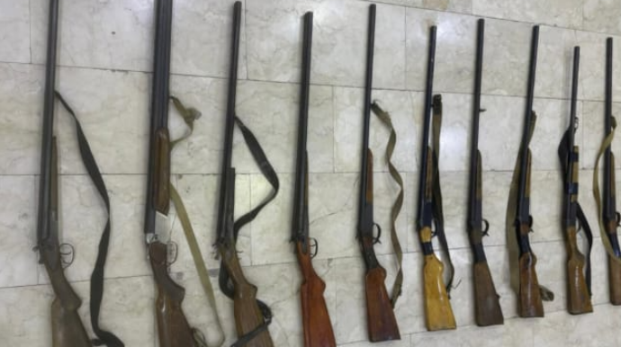 Beyləqanda 17 tüfəng polisə təhvil verildi   - FOTO