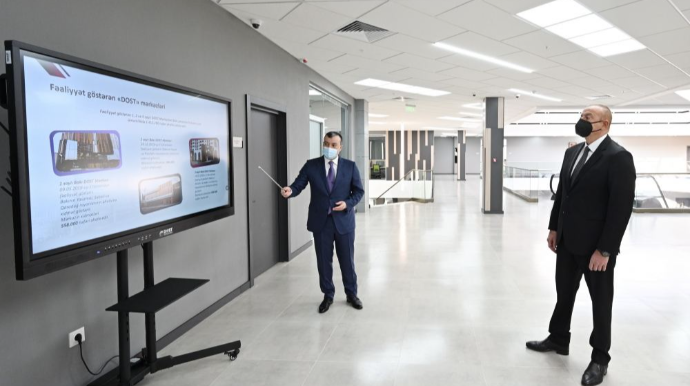 Prezident İlham Əliyev Bakıda 4 saylı DOST mərkəzinin açılışında iştirak edib - FOTO  - YENİLƏNİB