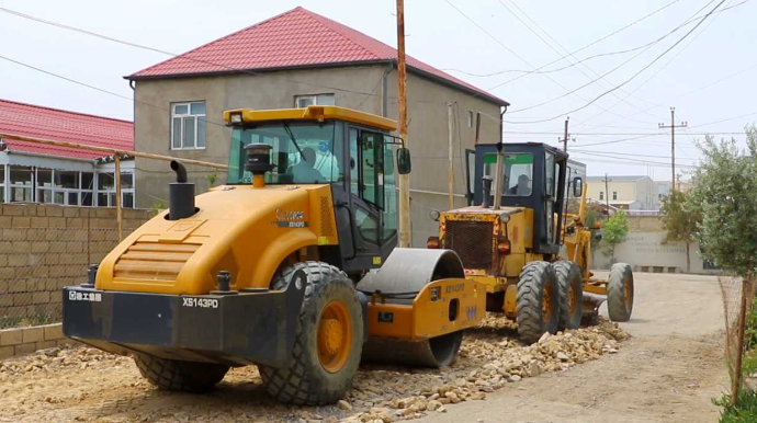 Hökməlidə şəhidlərin adlarını daşıyan küçədə təmir işləri aparılır - FOTO - VİDEO