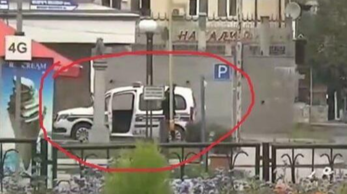 Azərbaycan polisi Xankəndi küçələrində  - VİDEO