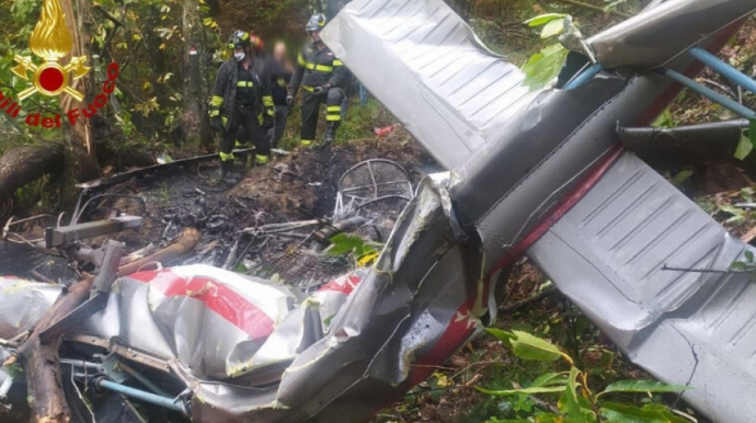 İtaliyada helikopter qəzaya uğrayıb, pilot həlak olub 