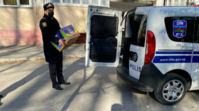 Polislər şəhid ailələrini və qaziləri ziyarət etdi - FOTO