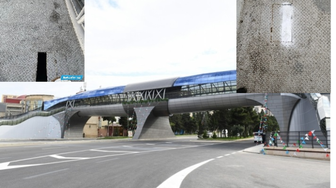 Agentlik keçiddə açılmış dəliyi bağladı; lift də işə düşəcək  - FOTO