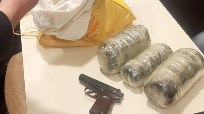 Bakıda silahlı və narkotacir saxlanıldı  - FOTO - VİDEO