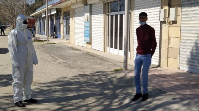 Şabranda yaşadığı ünvanı tərk edən COVID-19 xəstəsi saxlanıldı - FOTO
