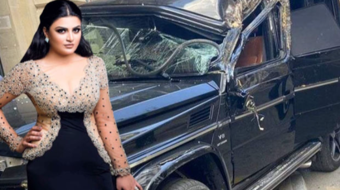 Azərbaycanlı müğənni “Galendewagen”lə qəza TÖRƏTDİ   - FOTO