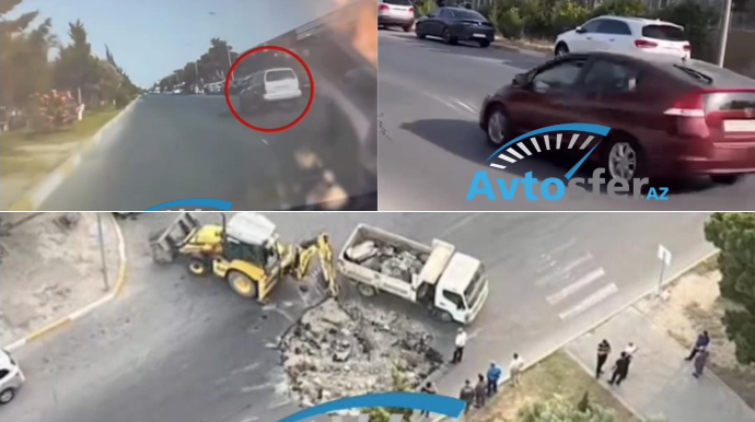 В Сумгайыте обвалилась дорога, принимаются соответствующие меры - ВИДЕО 