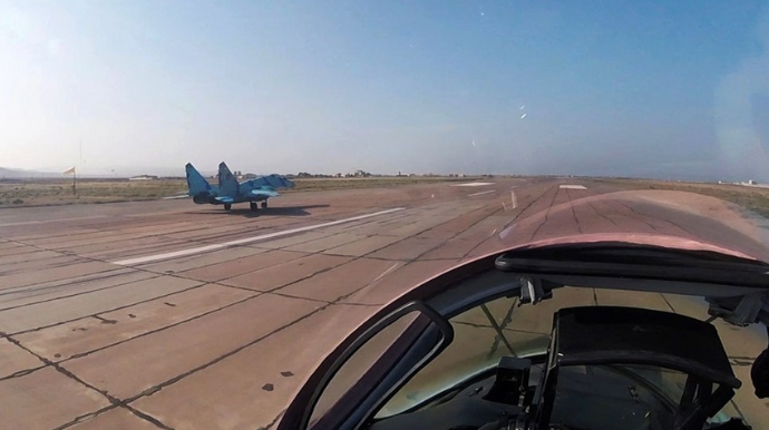Проводятся учебно-боевые полеты ВВС Азербайджана - ВИДЕО