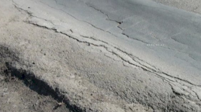 Cəlilabad-Biləsuvar yolu qəzalı vəziyyətdə - FOTO