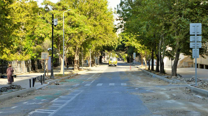 Bakının bu küçəsində təmir işlərinə başlanıldı - FOTO