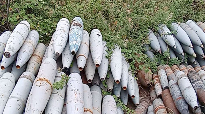 Xocalıda növbəti silah-sursat anbarı aşkar edilib - VİDEO 