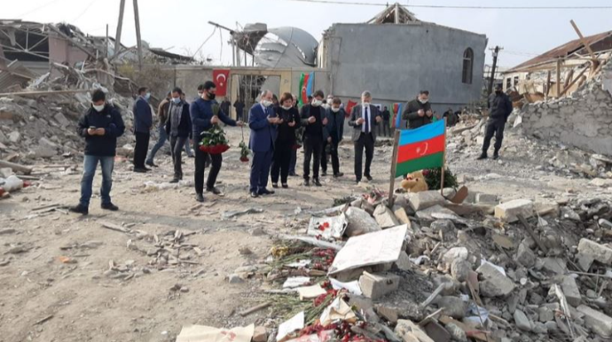 Türkiyənin vəzifəli şəxsləri Gəncədə səfərdədir  - FOTO