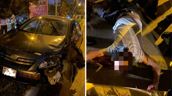 Sumqayıtda dəhşətli qəza: Piyada yerindəcə öldü - FOTO - VİDEO