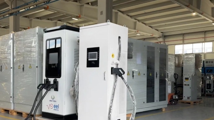 Elektromobillər üçün şarj cihazının istehsalı diqqət çəkir - VİDEO