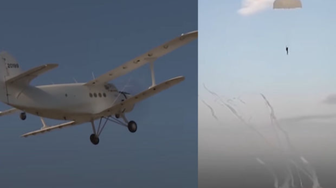 “Kukuruznik”lər Vətən müharibəsində: Pilot paraşütlə tullanır, düşmən “yem”i udur – VİDEO 
