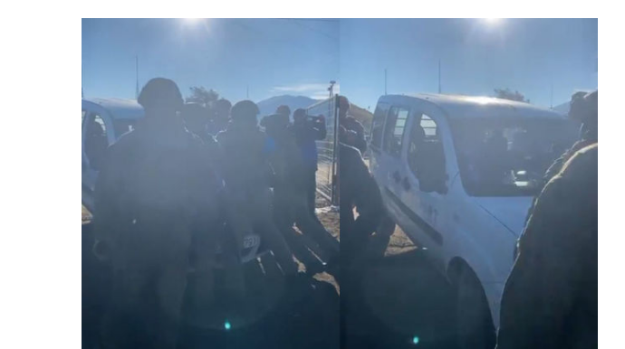 Российский миротворец повредил автомобиль Report автоматом - ОБНОВЛЕНО + ВИДЕО - ФОТО