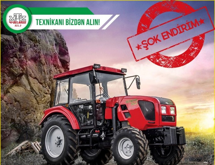 Ucuz qiymətə "Belarus 921.3" traktoru satılır