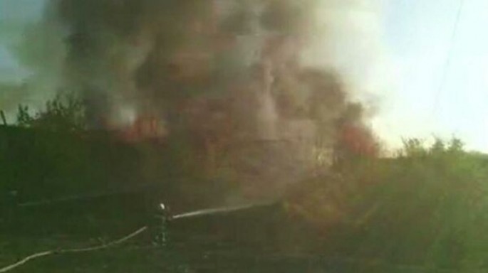 Yerevanda Rusiyaya məxsus aviabazada yanğın olub - FOTO