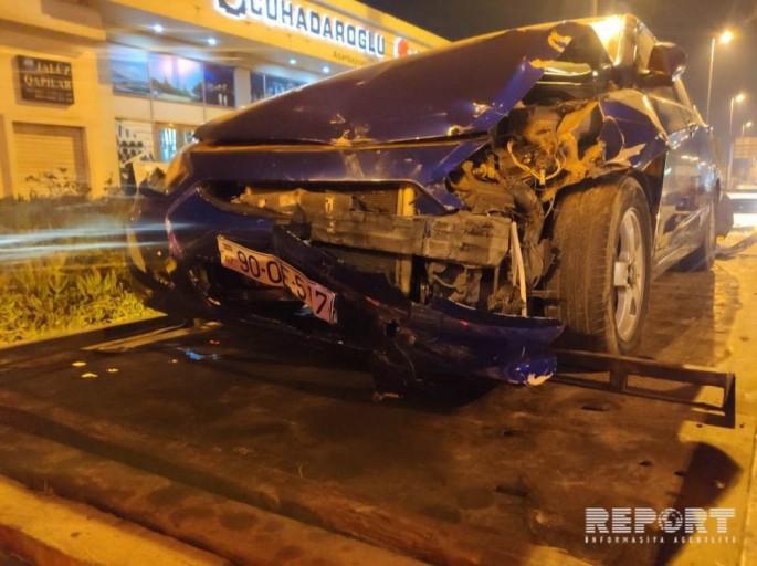 Bakıda zəncirvari yol qəzası olub 