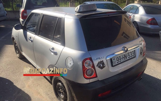 Özünü yandıranın maşınının - FOTOLARI