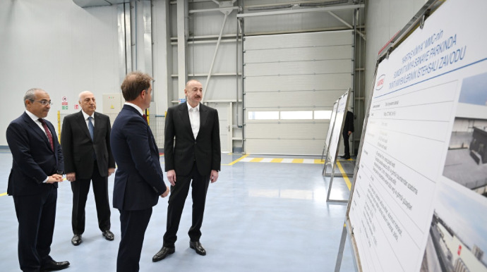 Prezident Sumqayıt Kimya Sənaye Parkında açılış etdi - YENİLƏNİB