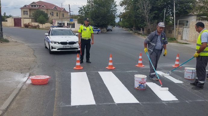 Yol polisi hərəkətə keçdi: yeni dərs ili ilə əlaqədar - FOTO 