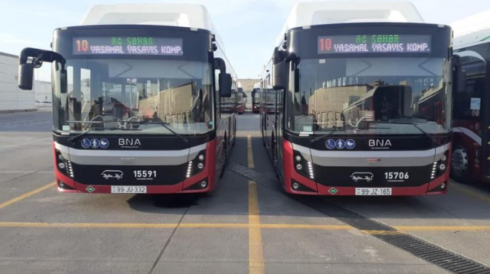 Bakıda avtobusların hərəkəti dayandırılıb - metro işləyir 