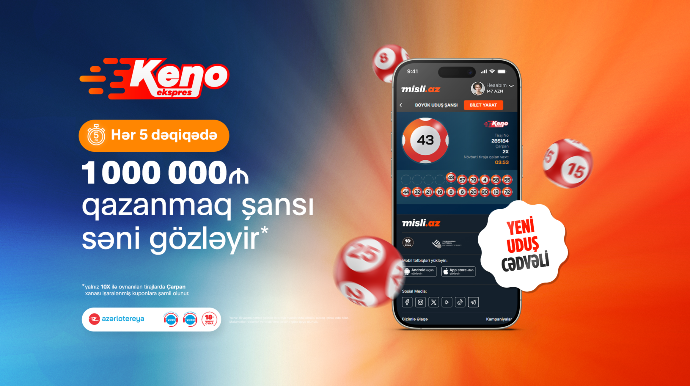 “Ekspress Keno” ilə arzulara aparan şans səyahəti 