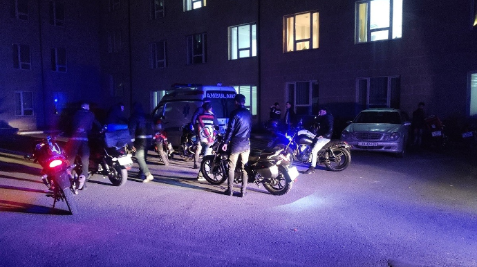 Bakıda piyadanı motosiklet vurdu