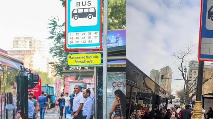 Avtobus dayanacaqlarındakı informativ lövhələrin durumu SUAL YARATDI: Xanalar niyə doldurulmur? - FOTO 