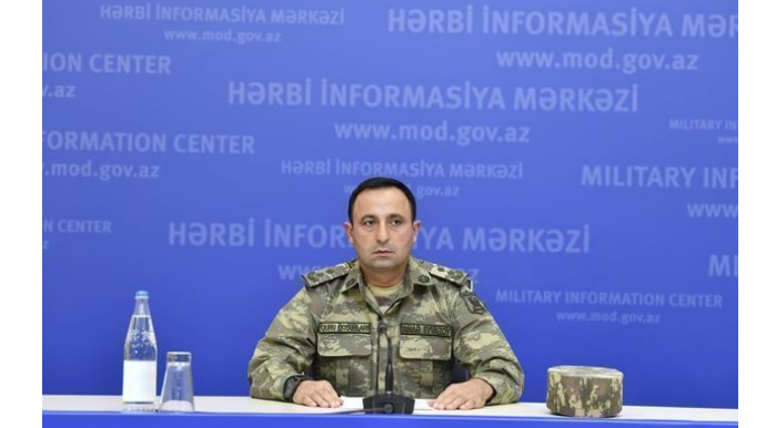 Минобороны Азербайджана провело брифинг в связи с последней ситуацией на фронте  - ВИДЕО