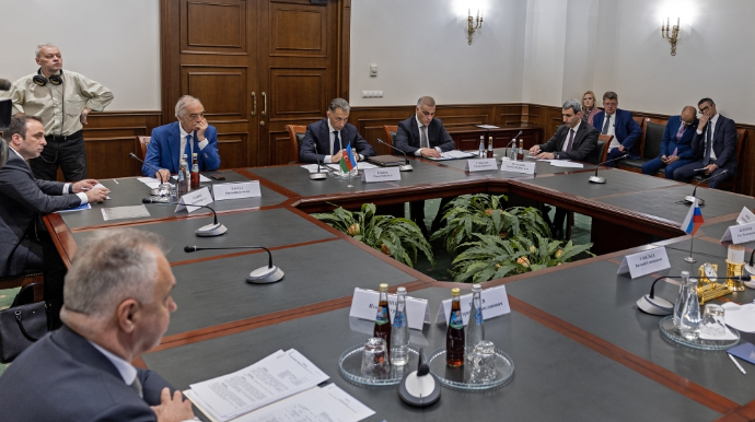 Rəşad Nəbiyev Rusiyanın nəqliyyat naziri ilə görüşüb  - FOTO