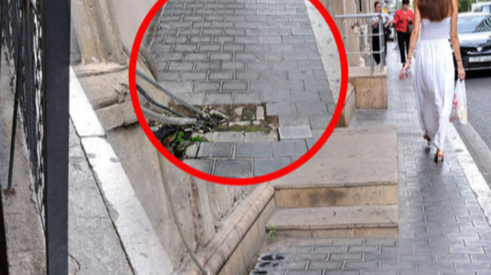 “Nəsimi rayonunda zəbt olunan piyada səkiləri bərpa edilə bilməz” - AÇIQLAMA - FOTO 