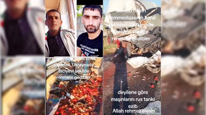 Ukraynada yaşayan həmyerlilərimiz tankın altında qaldı    - VİDEO