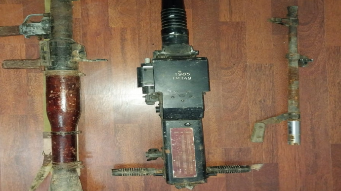 Ağdərədə qumbaraatan və pulemyot aşkarlandı 