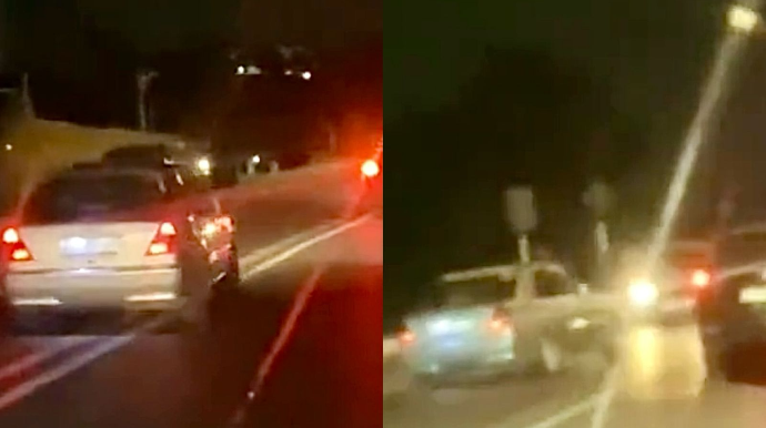 Əks yola çıxan sürücü “avtoş”luq edib  qarşıdan gələn maşınlara təhlükə yaratdı   - VİDEO