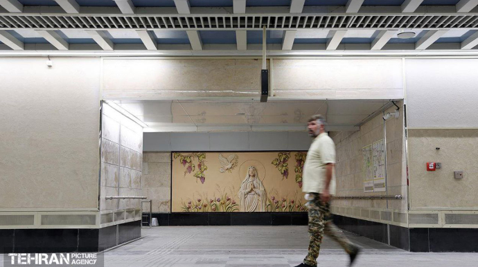 Tehranda yeni “Müqəddəs Məryəm” metro stansiyası - FOTOLAR 