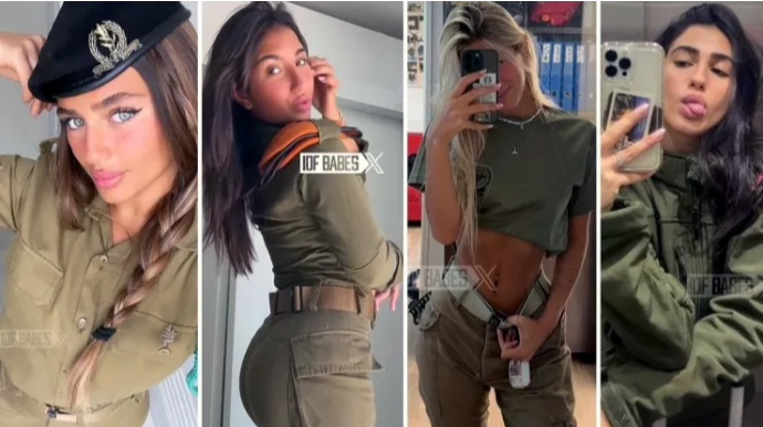 İsrailli qadın əsgərlərdən qeyri-adi pozalar - FOTOLENT 