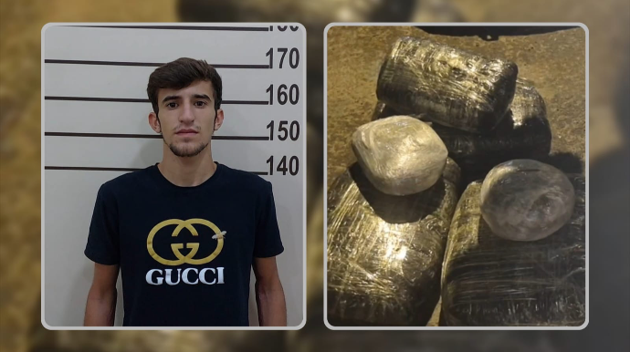 Lənkəranda narkokuryer həbs edildi - FOTO