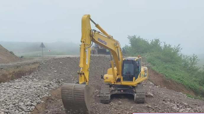 Şamaxı-Cabanı avtomobil yolunun BƏRPASINA BAŞLANILDI