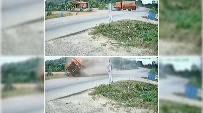 Dəhşət dolu qəza:  Motosiklet “KamAZ”ın altında qaldı, hər iki sürücü öldü   - VİDEO