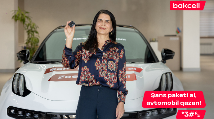 “Bakcell”in lotereyasında 5-ci lüks avtomobil sahibinə təhvil verildi 