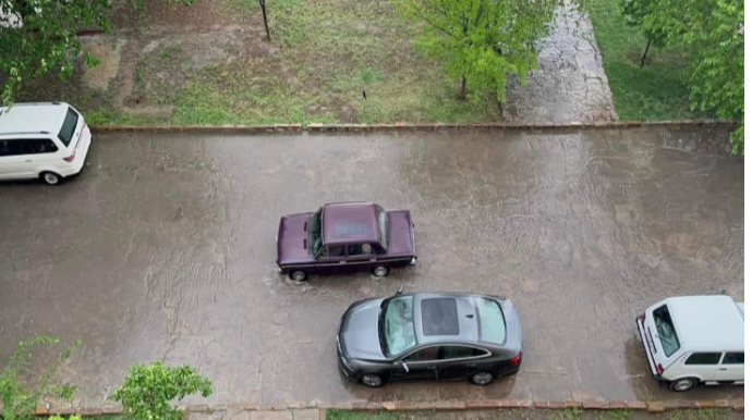 Naxçıvanda leysan fəsadlar törətdi  - VİDEO - FOTO