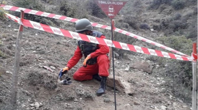 Bir aya azad olunan rayonlarda bu qədər ərazi minalardan təmizlənib