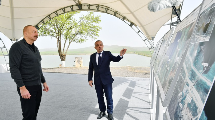 Prezident Daşaltıya gedib, tunellərin tikintisi ilə tanış olub